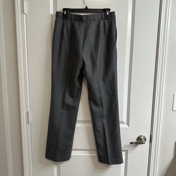 Pendleton 100% Virgin Wool Pants Gray Trousers Size 8P USA Fabric Lined Office - Picture 2 of 5